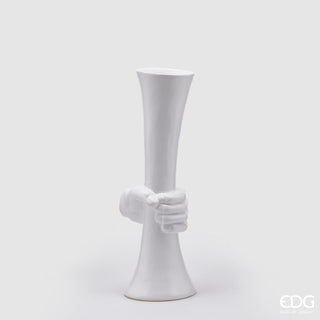 EDG Enzo De Gasperi Chakra Vase with Hand H46 cm White