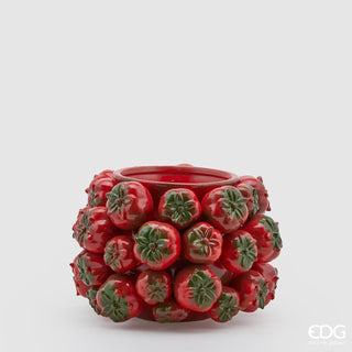 EDG Enzo De Gasperi Chakra Vase Tomato H19 cm