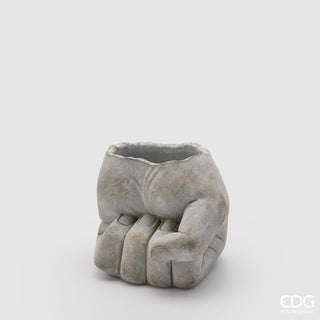 EDG Enzo De Gasperi Cement Vase Punch H13 cm
