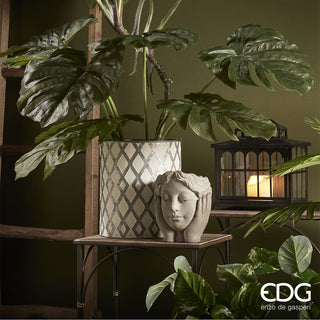 EDG Enzo De Gasperi Cement Vase Thinker H21 cm