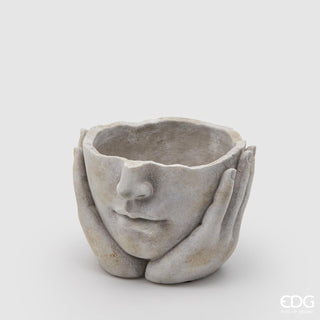 EDG Enzo De Gasperi Cement Vase Thinker H13 cm