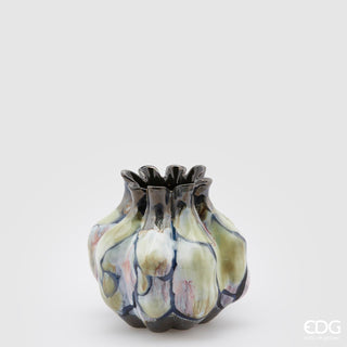 EDG Enzo De Gasperi Vase Chakra Paint H19 D19 cm