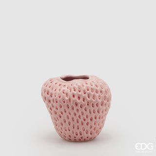 EDG Enzo De Gasperi Pink Strawberry Chakra Vase H16 cm