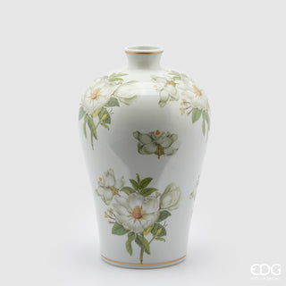 EDG Enzo De Gasperi Ching Amphora Vase H38 D24 cm White