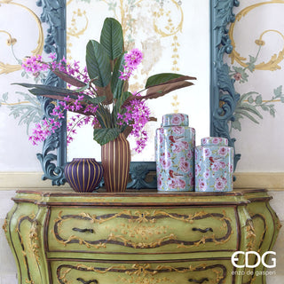 EDG Enzo De Gasperi Round Ching Vase with Lid H28 D20 cm