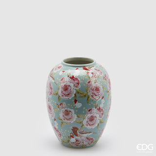 EDG Enzo De Gasperi Ching Rose Domed Vase H25 D20 cm