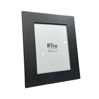 Giuseppe Rito Photo Frame in Natural Leather 18x24 cm Gray