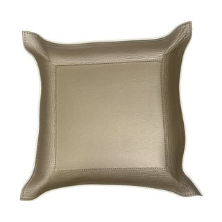Giuseppe Rito Pocket Tray in Natural Leather and Large Metal
