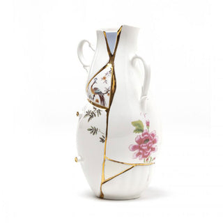 Jarrón de porcelana Seletti Kintsugi Al. 32 cm