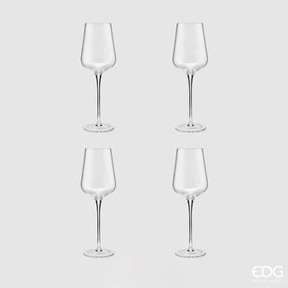 EDG Enzo De Gasperi Set 4 Wine Goblets H27,5 cm