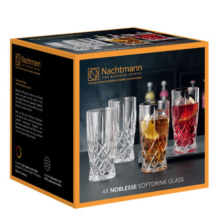 Nachtmann Set 4 Bicchieri Soft Drink Noblesse 350 ml