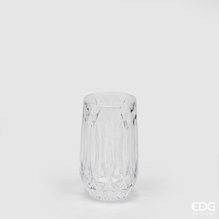 EDG Enzo De Gasperi Set 6 Bicchieri Acqua Diamante in Vetro H14 D8 cm