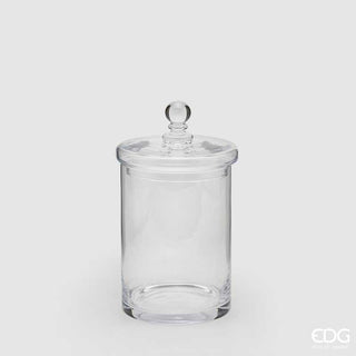 EDG Enzo De Gasperi Recipiente cilíndrico de vidrio h 23,5 cm