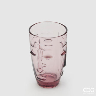 EDG Enzo De Gasperi Set 6 Pink Longdrink Glasses H13 cm