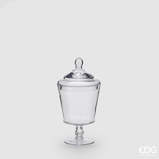 EDG Enzo De Gasperi Flared container in cylindrical glass H31 cm