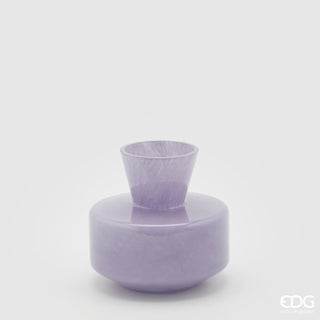 EDG Enzo De Gasperi Round Vase with Lavender neck h15 cm