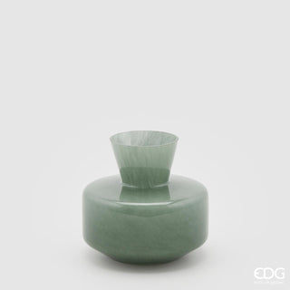 EDG Enzo De Gasperi Round Vase with Green Neck H15 cm