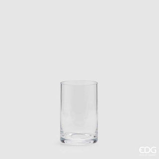 EDG Enzo De Gasperi Cylindrical glass vase H15 cm