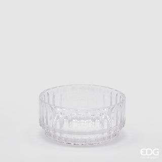 EDG Enzo De Gasperi Cuenco de vidrio rayado D15 cm