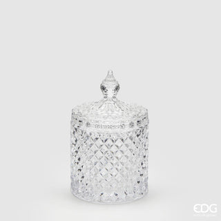 EDG Enzo De Gasperi Diamond container in glass H14 cm