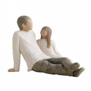 Enesco Father and Daughter Figurine in Resin