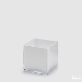 EDG Enzo De Gasperi Glass Cube Vase