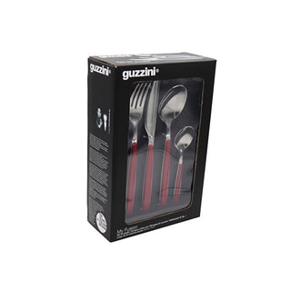 Guzzini Cutlery Set 24 Pieces My Fusion Red