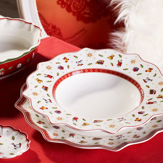 Villeroy & Boch Toy's Delight Servizio di Piatti Natalizio 18 pz in Porcellana