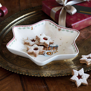 Villeroy &amp; Boch Winter Bakery Delight Cuenco estrella mediano 24,5 cm