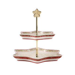 Villeroy &amp; Boch Winter Bakery Delight Cake Stand Holly