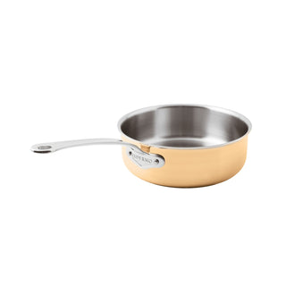 Paderno Sambonet Low Casserole with Handle 20 cm Series 15600 Copper and Steel 2.2 Lt