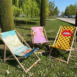 Seletti Folding Wooden Chair Lipsticks 87x58xh81 cm