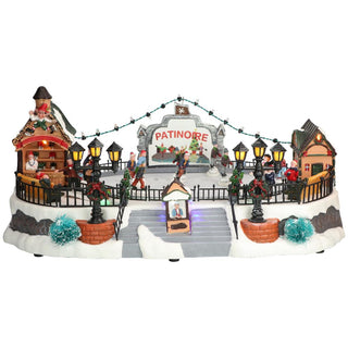 Timstor Carousel Animated Ice Rink with Music and Lights 40 cm