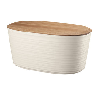 Guzzini Tierrà Container with Bamboo Lid 10lt Milky White