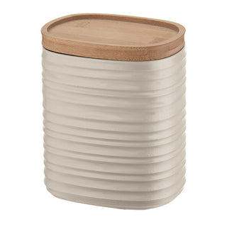 Guzzini Tierrà M Jar with Bamboo Cap 1000 cc Clay