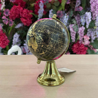 Encantada Medium Gold Globe with Metal Base H16 cm