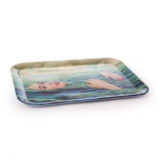 Seletti Sea Girl Tray in Melanin 32x43,5 cm