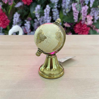 Encantada Small Gold Globe with Gold Metal Base H10 cm