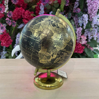 Encantada Large Gold Globe with Metal Base H28 cm