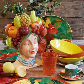 Fade Ornament Vaso Busto Gitana con frutta H37 cm