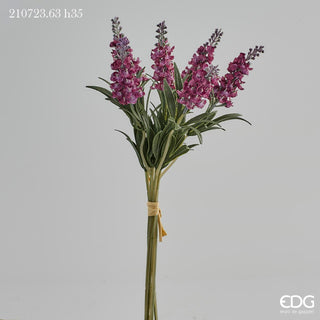 EDG Enzo De Gasperi Bunch of Pink Lavender Flowers H35 cm