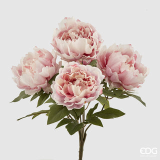 EDG Enzo De Gasperi Bouquet 5 Lilac Peonies 48 cm