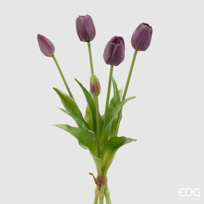 EDG Enzo De Gasperi Bouquet Of Purple Tulips