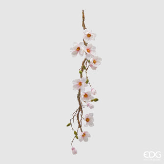 EDG Enzo De Gasperi Tralcio di Magnolia Olis H90 cm Bianco e Rosa