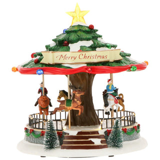 Timstor Carousel Animated Carousel with Lights and Sounds 26 cm
