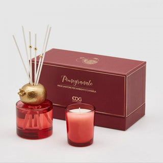 EDG Enzo de Gasperi Box Home fragrance with Pomegranate candle