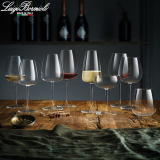 Luigi Bormioli Set of 6 red wine goblets in glass the wonderful 550 cc
