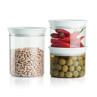 Guzzini Set of 3 Jars in Recycled Plastic