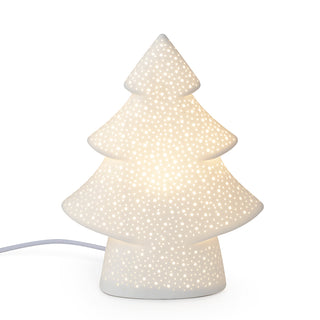 Hervit Lampada Albero di Natale Porcellana 26 cm