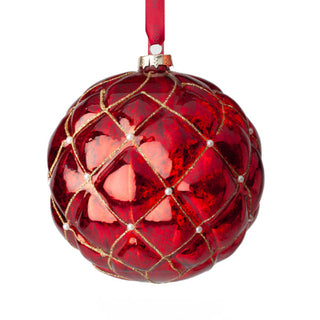Hervit Red Chester glass sphere 15 cm